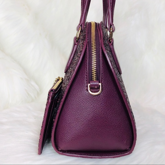 Kate Spade Mini Reiley Glitter Satchel Wallet Set - Picture 3 of 8